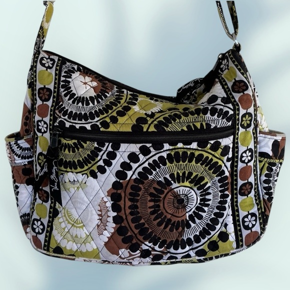 Vera Bradley Sophia Shoulder Bag | Cocoa Moss Floral Print - Picture 1 of 15